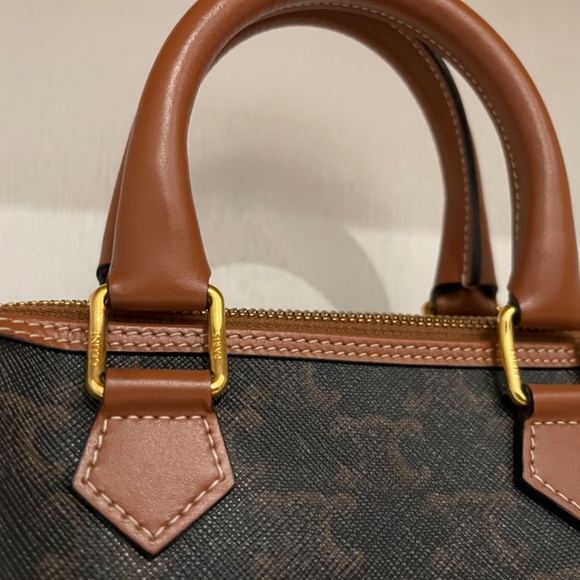 Celine Small Boston Bag (Triomphe canvas) - Picture 3 of 6